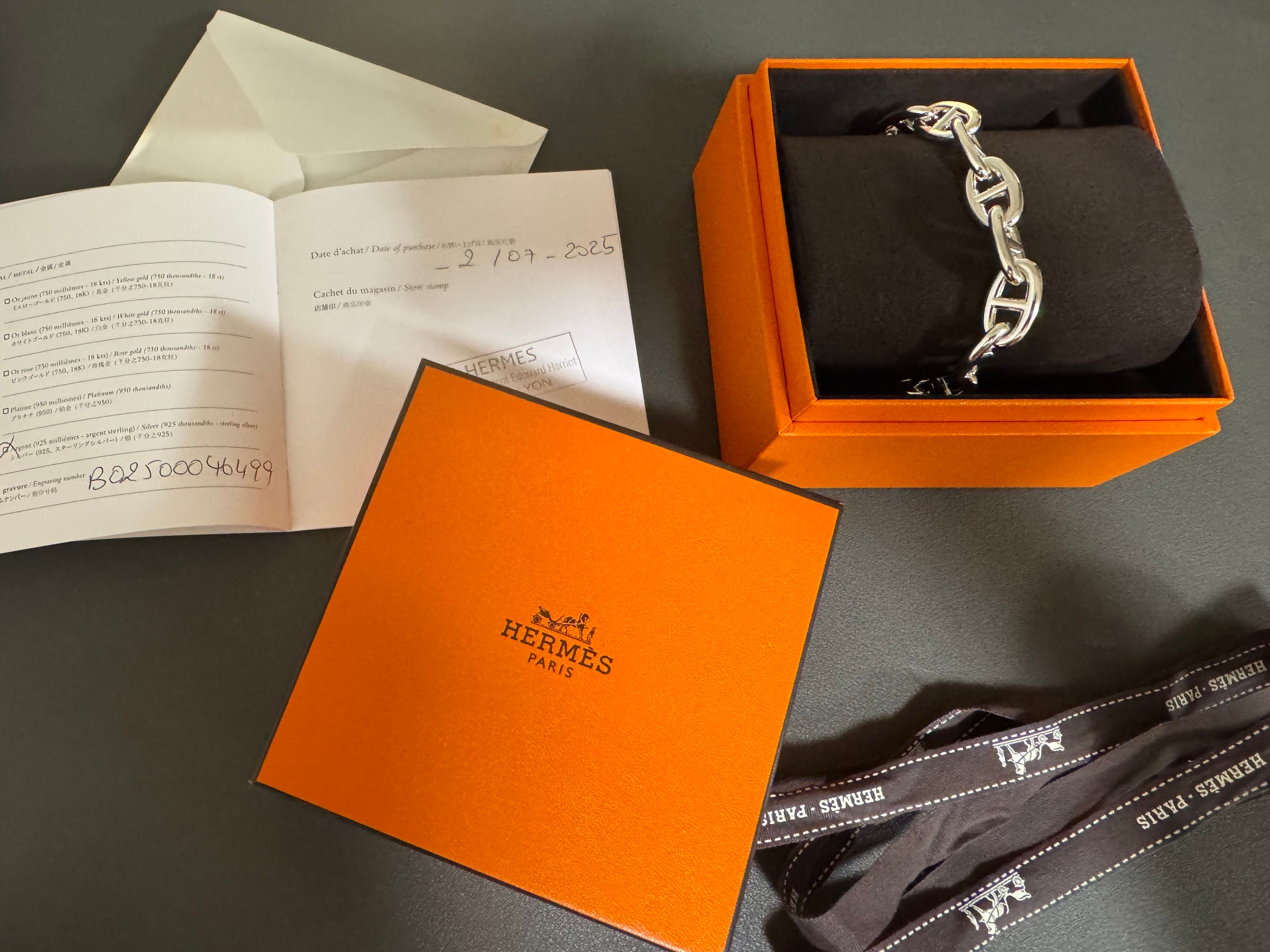 Hermes Chaine D'ancre GM Bracelet "Silver"