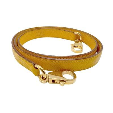 エルメス HERMES ショルダーストラップ ケリー用 ボリード用/推定クシュベル 推定ジョーヌ ゴールド ユニセックス【中古】 z2715