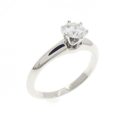 ティファニー クラシックソリティア リング 0.39CT D IF