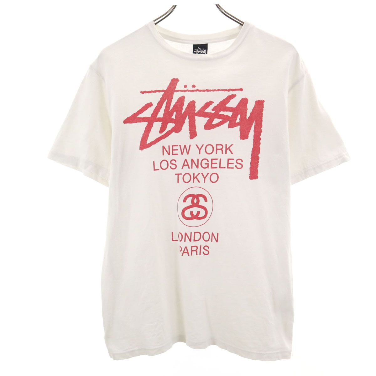 STUSSY ステューシー 半袖 Tシャツ M ホワイト
