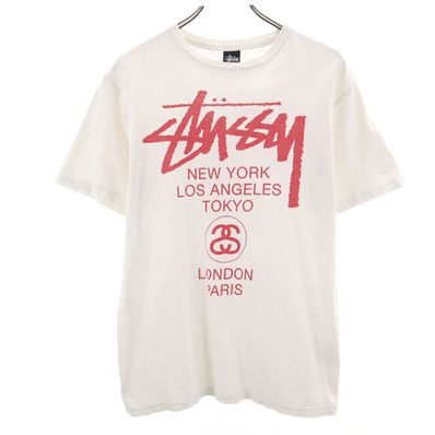 STUSSY ステューシー 半袖 Tシャツ M ホワイト