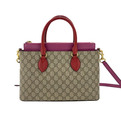 グッチ GUCCI GGスプリーム 2WAY ハンドバッグ【中古】
