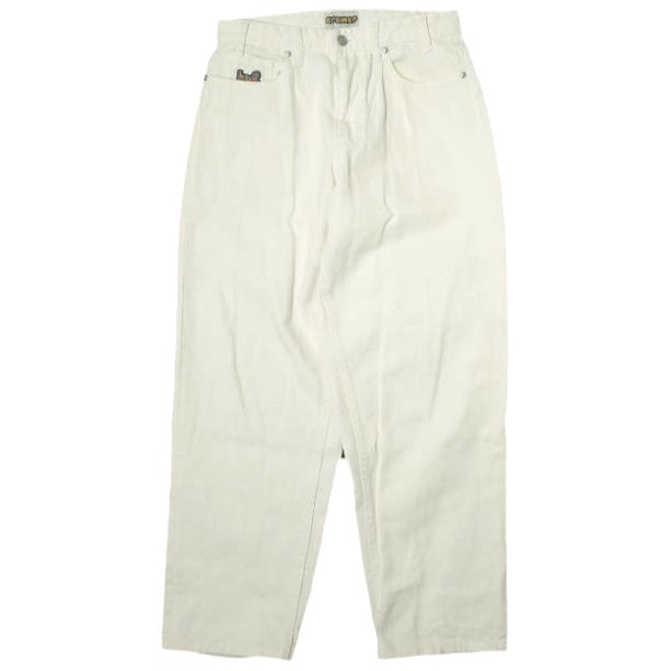 HUF ハフ CROMER SIGNATURE PANT クローマーシグニチャーパンツ PT00242 28 WHITE デニム ジーンズ ジップフライ ボトムス g20852