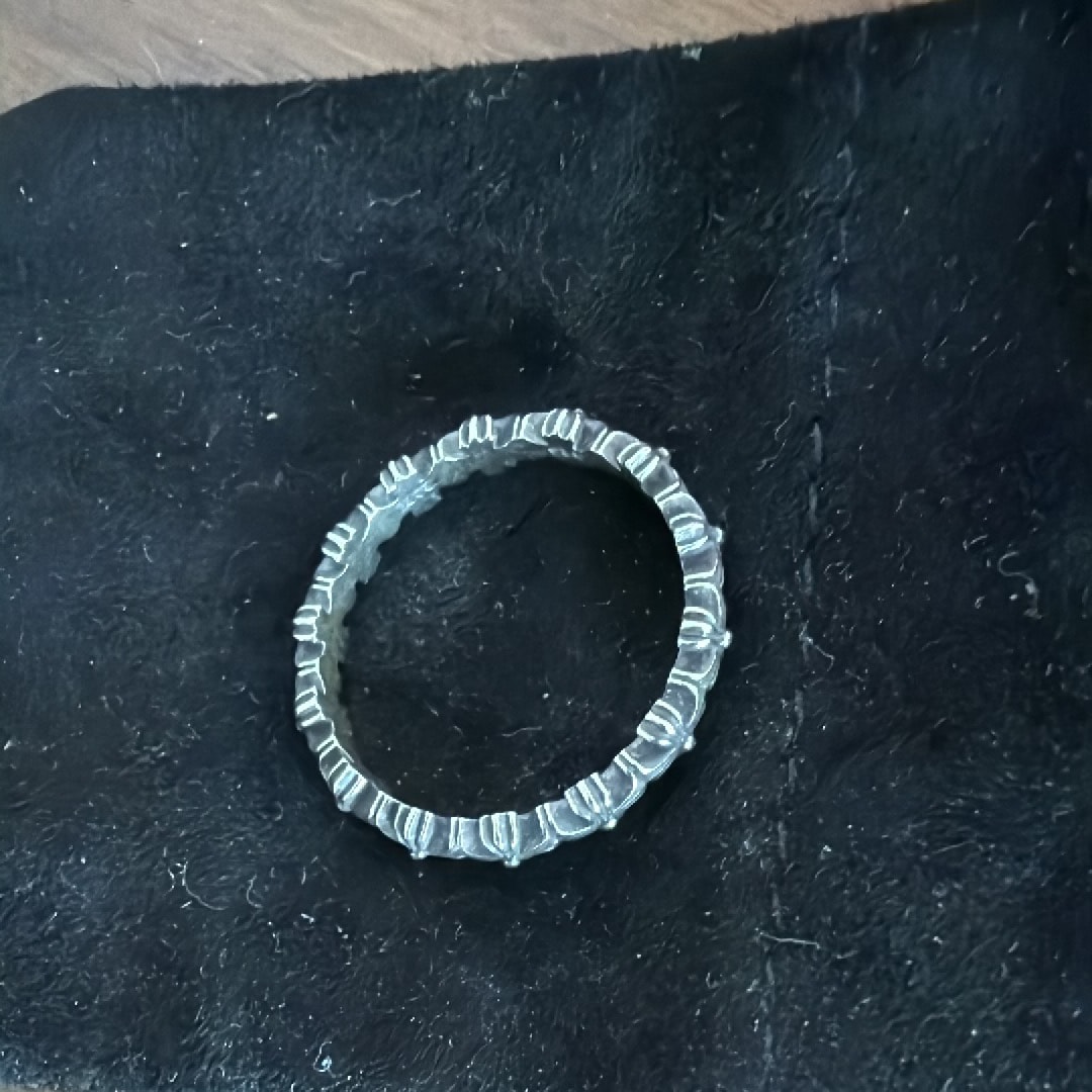 Chrome Hearts Tiny E CH Plus Band Ring "Silver"