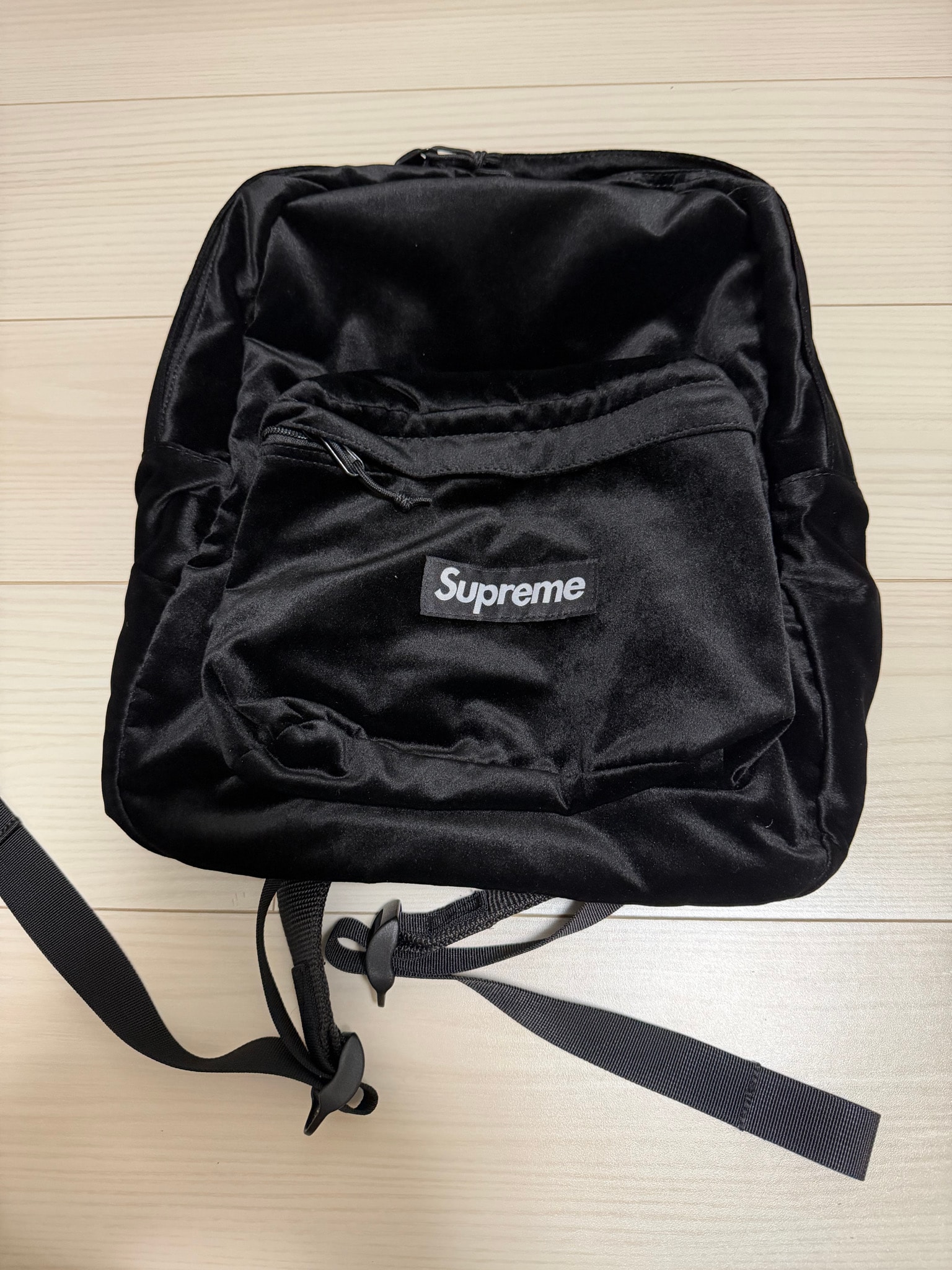Supreme Velvet Backpack "Black"