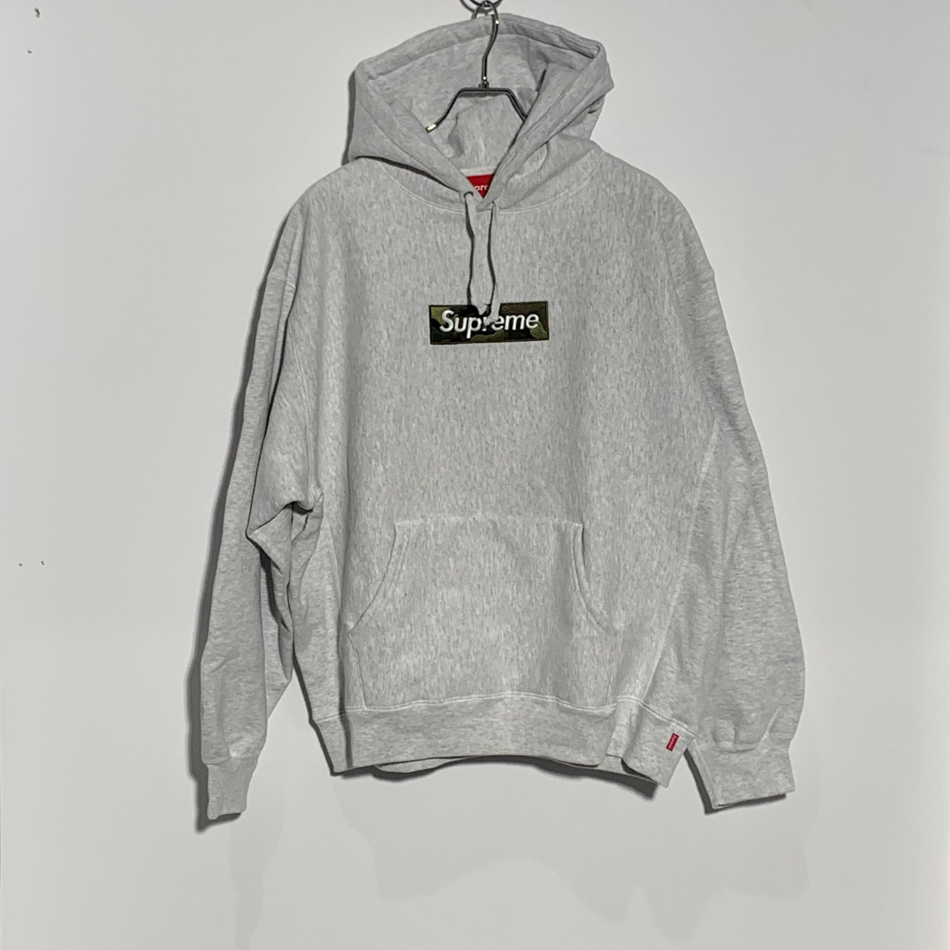 Supreme Box Logo Hooded Sweatshirt "Ash Grey" (23FW)