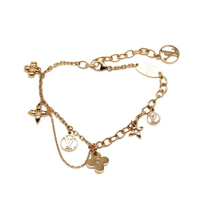 ルイ ヴィトン ブラスレ ブルーミング チェーン ブレスレット M64858 ゴールド メッキ レディース LOUIS VUITTON 【中古】