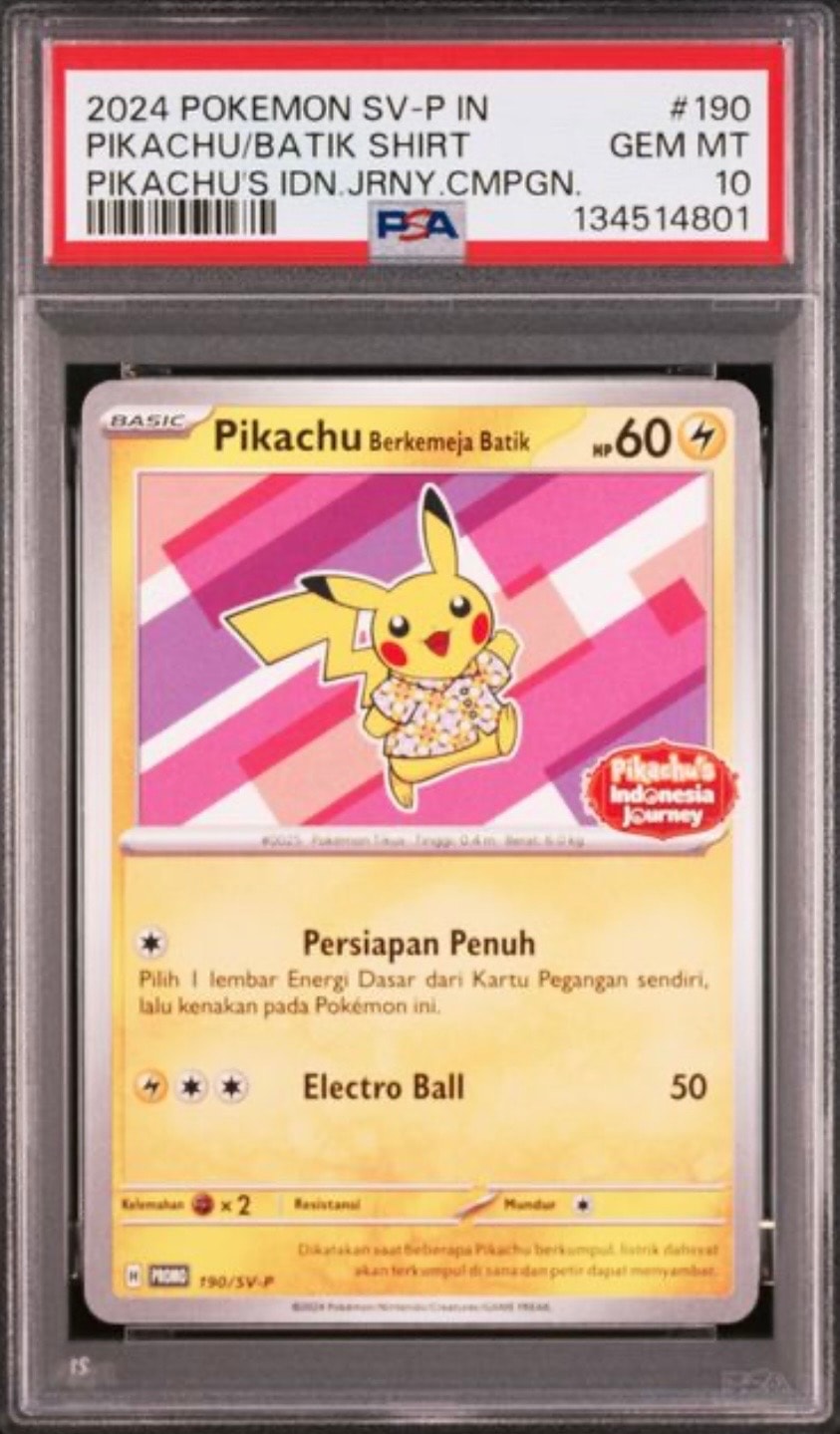 バティックシャツを着たピカチュウ (フラワーピカチュウ柄) P [SV-P 190]【インドネシア語版】(ピカチュウのインドネシアジャーニー)