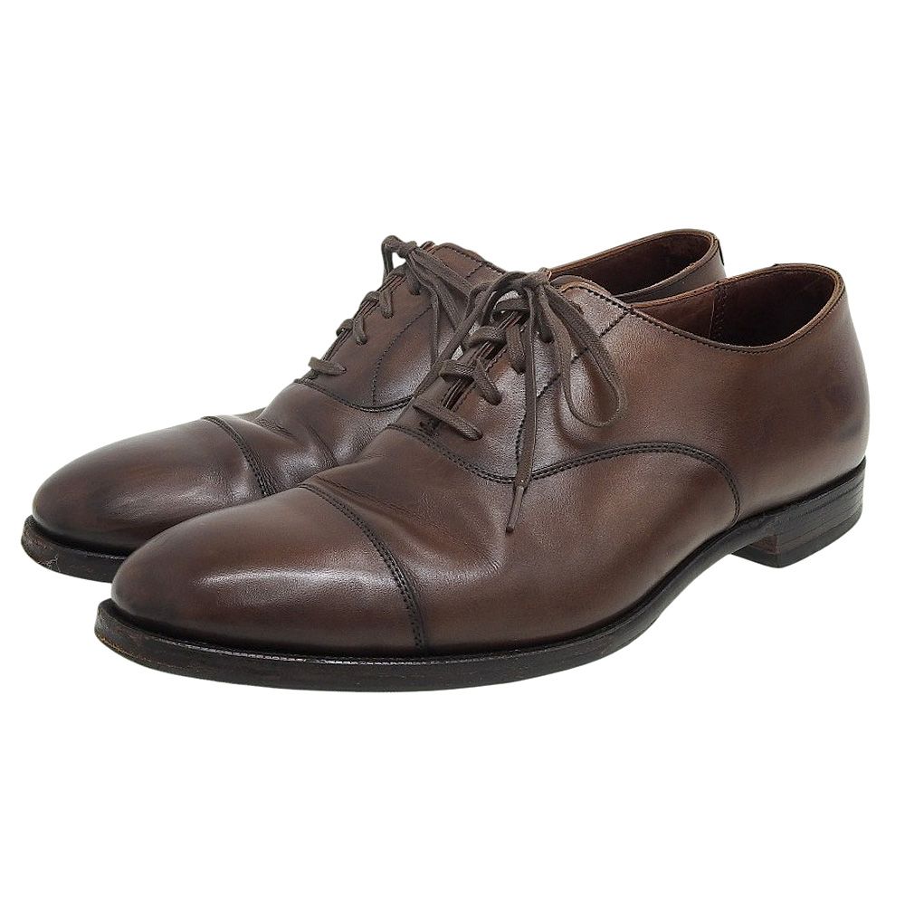 クロケットアンドジョーンズsize6Eブラウン レザー ドレスシューズ 新品未使用 【CROCKETT&JONES】クロケット&ジョーンズ キャベン