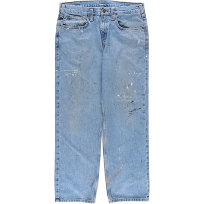 古着 カーハート Carhartt ペイント テーパードデニムパンツ メンズw35相当/eaa528719
