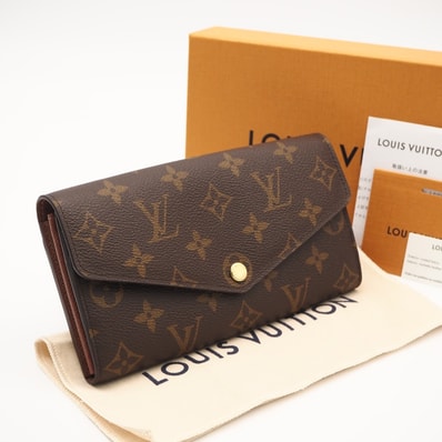 LOUIS VUITTON ルイ・ヴィトン モノグラム ポルトフォイユ サラ M60531 長財布 ブラウン ベージュ コーティングキャンバス レディース