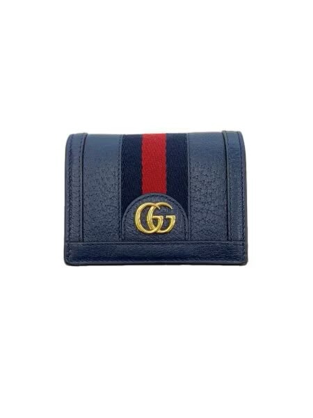 GUCCI Ophidia Card Case Wallet "Navy"