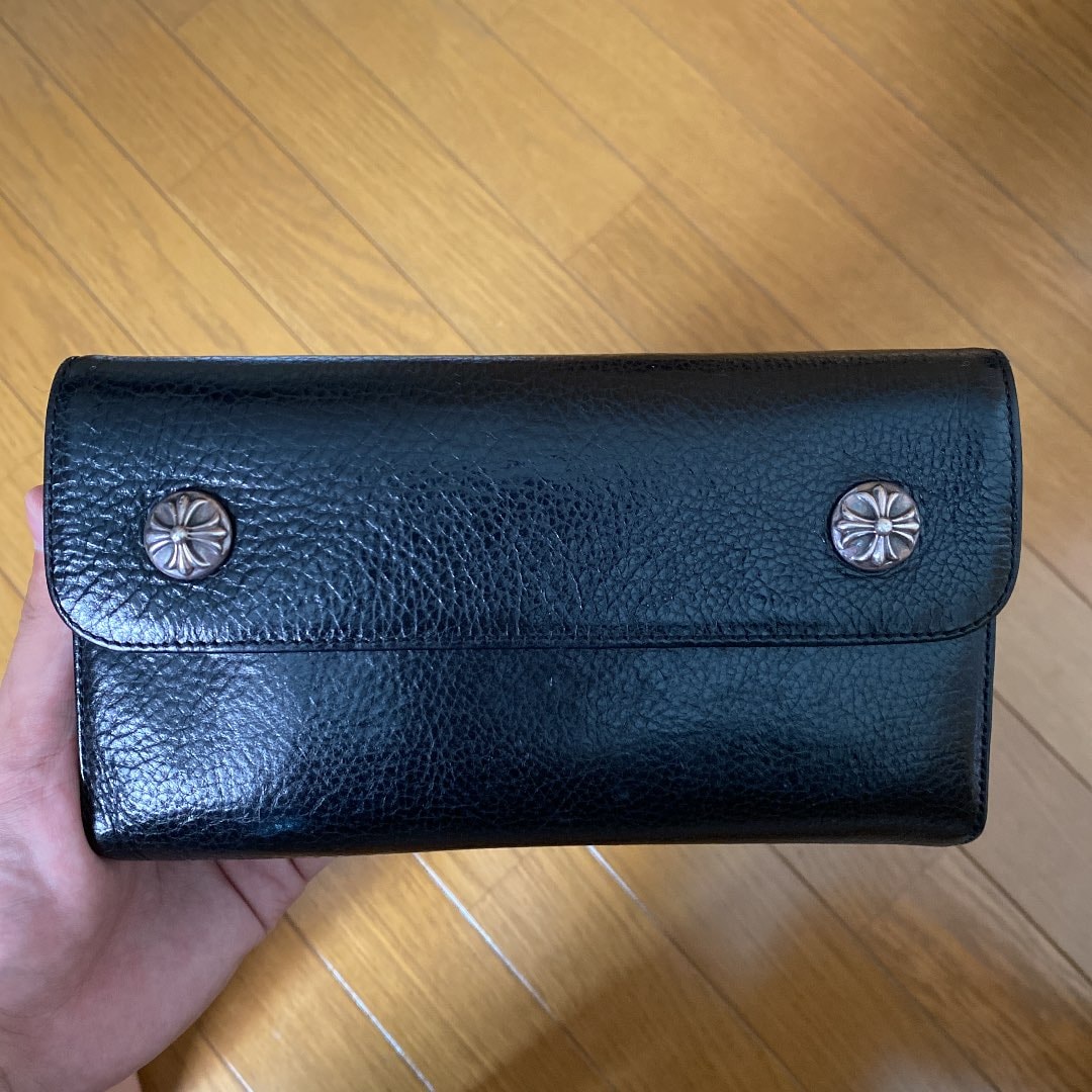 Chrome Hearts Wave Wallet Leather "Black"