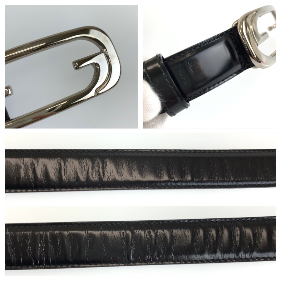 B (目立った傷や汚れなし)】GUCCI グッチ 75cm/30インチ ブラック 黒