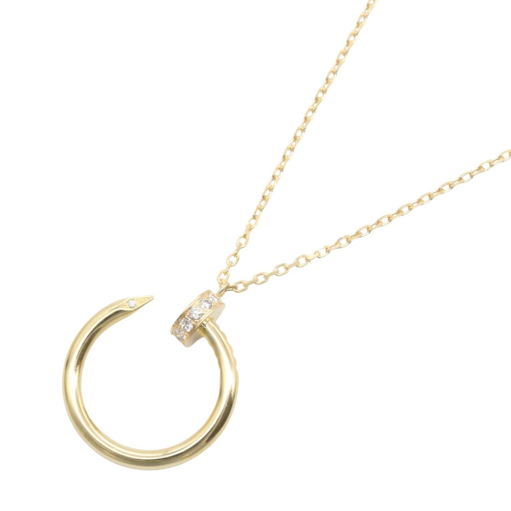 カルティエ CARTIER ジュストアンクル ダイヤ ネックレス ネックレス ジュエリー K18(イエローゴールド) ダイヤモンド レディース ゴールド系 / クリア系 B7224889 【中古】