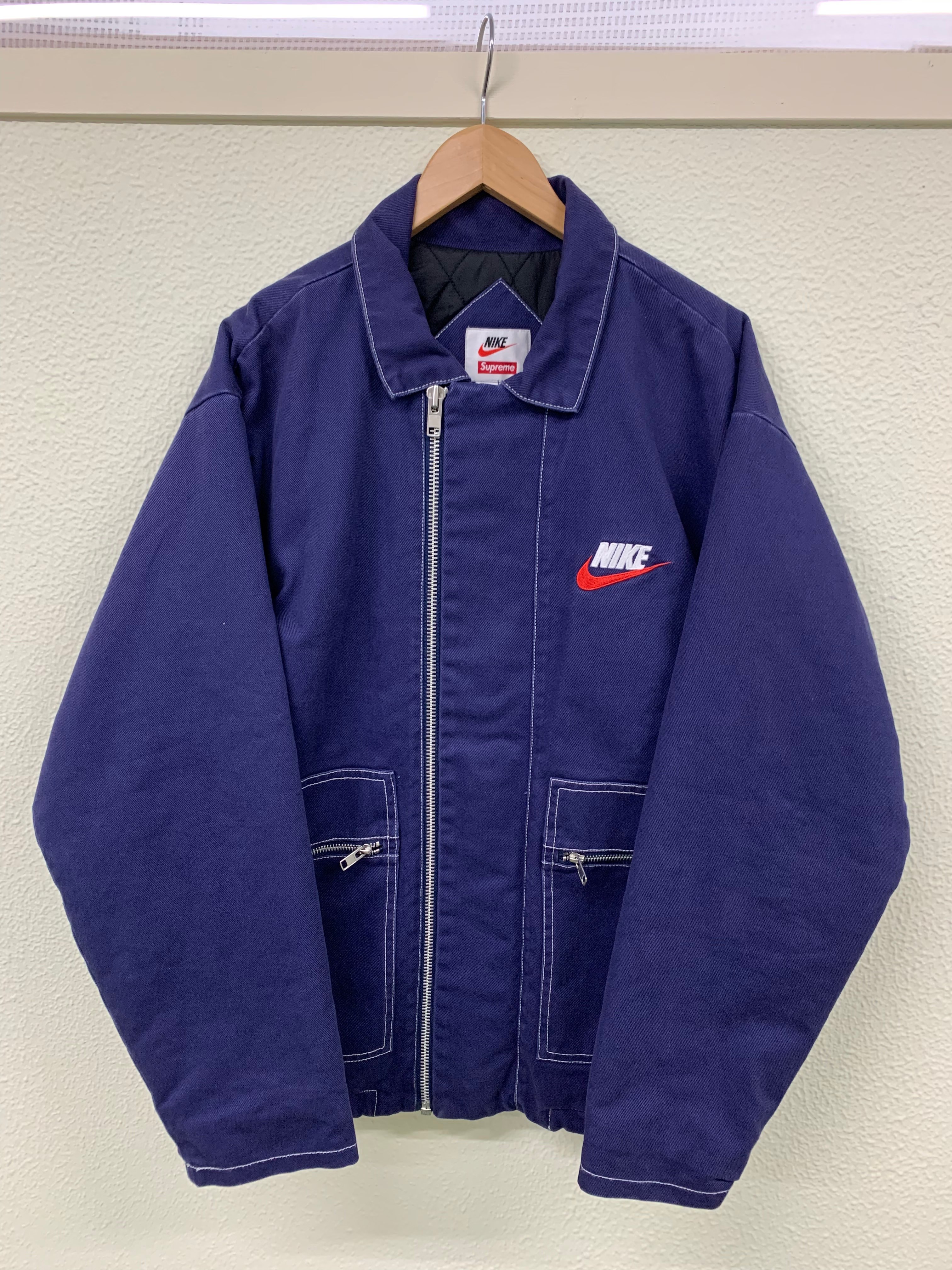 Supreme / NIKE® Double Zip Work Jacket "navy"