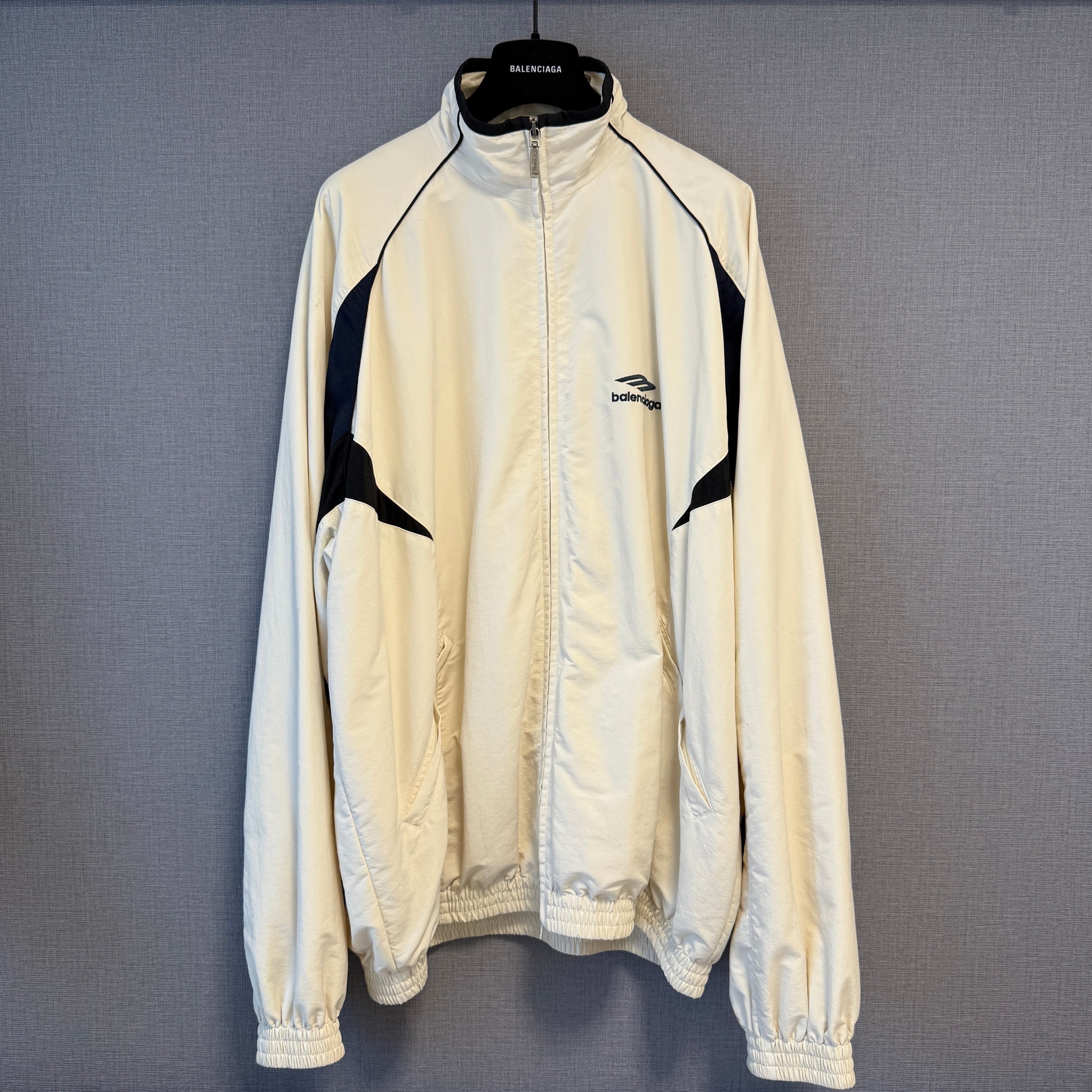 BALENCIAGA 3B Sports Icon Medium Fit Tracksuit Jacket "White"