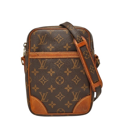 ルイ ヴィトン モノグラム ダヌーブ 斜め掛け ショルダーバッグ M45266 ブラウン PVC レザー レディース LOUIS VUITTON 【中古】