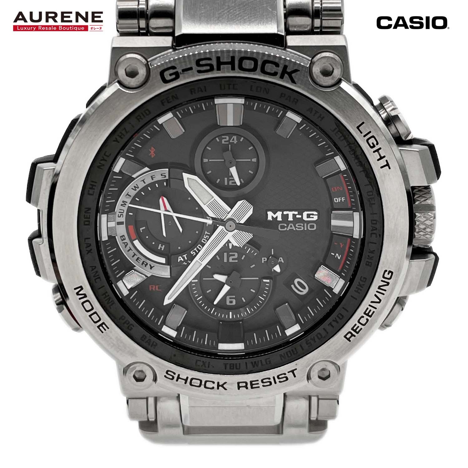 CASIO カシオ 腕時計 G-SHOCK ジーショック MTG-B1000 替えベルト付 ソーラー電波時計 メンズ
 【中古】