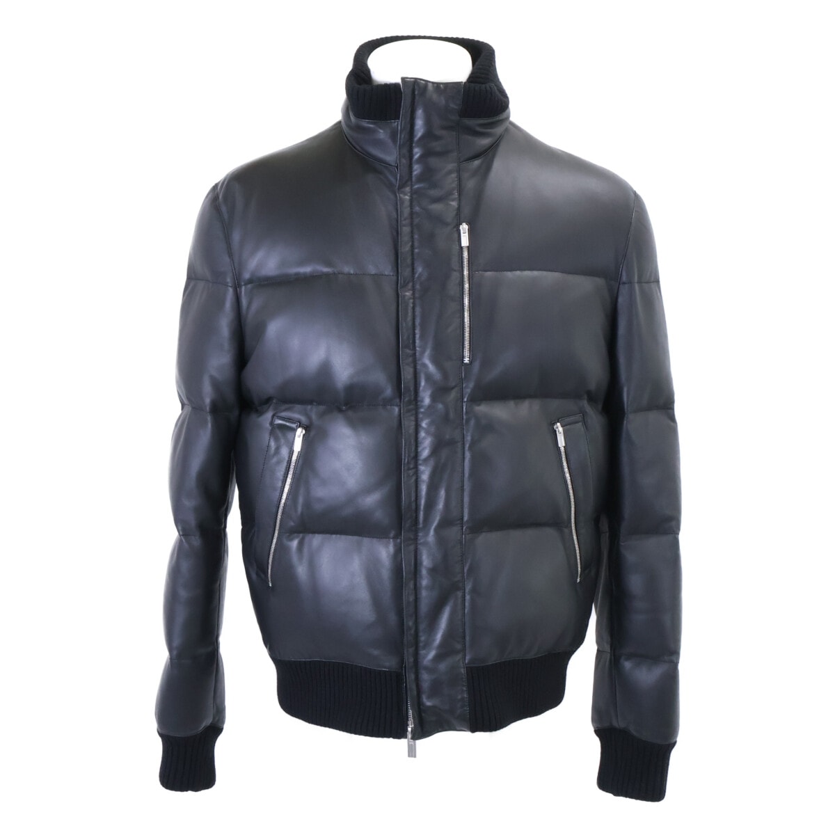 エルメス 美品 ラムスキン ダウンジャケット 50