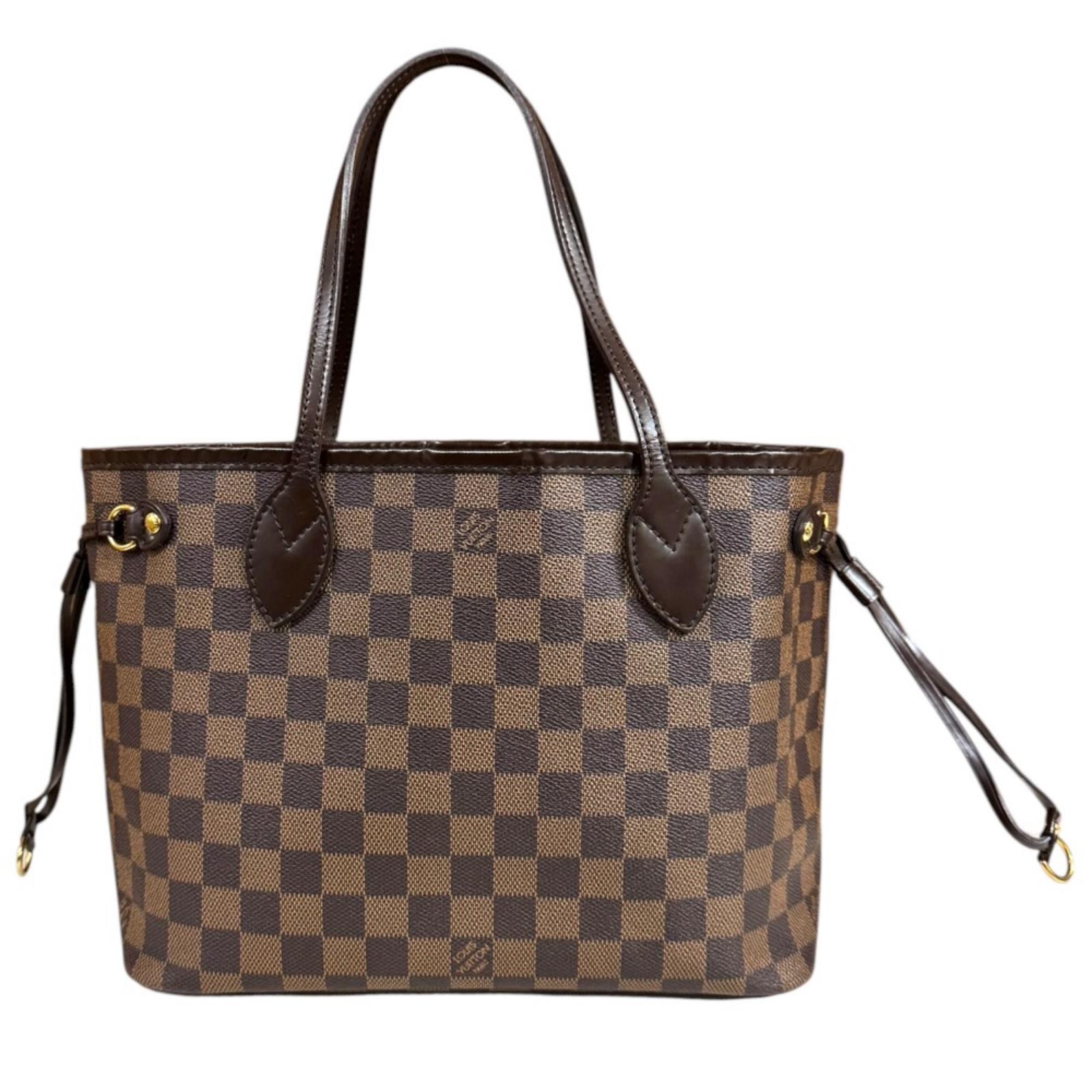 ルイヴィトン ネヴァーフルPM ダミエ トートバッグ ダミエキャンバス N51109 ブラウン レディース LOUIS VUITTON 中古