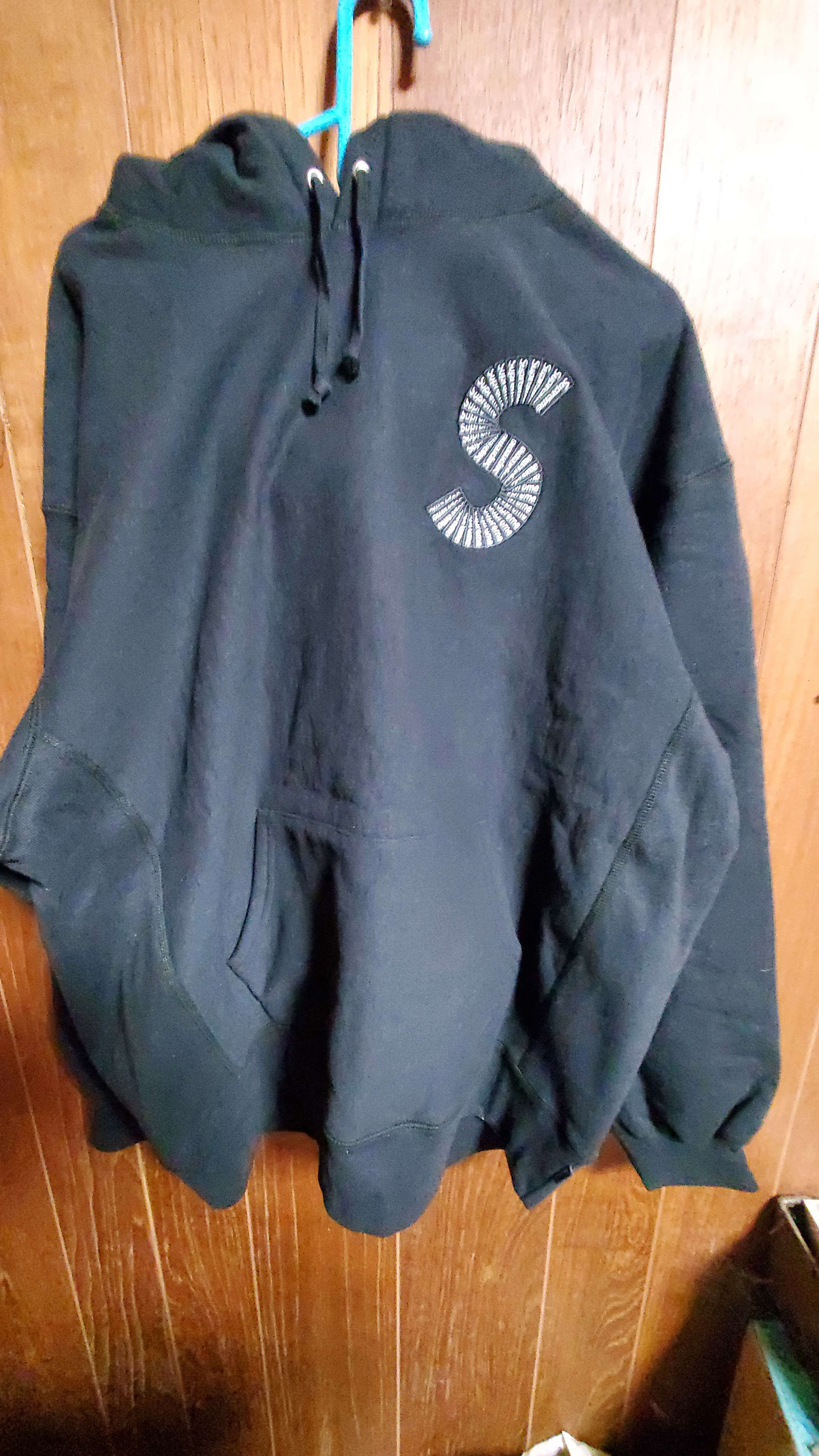 Supreme S Logo Hooded Sweatshirt "Black" (20FW)