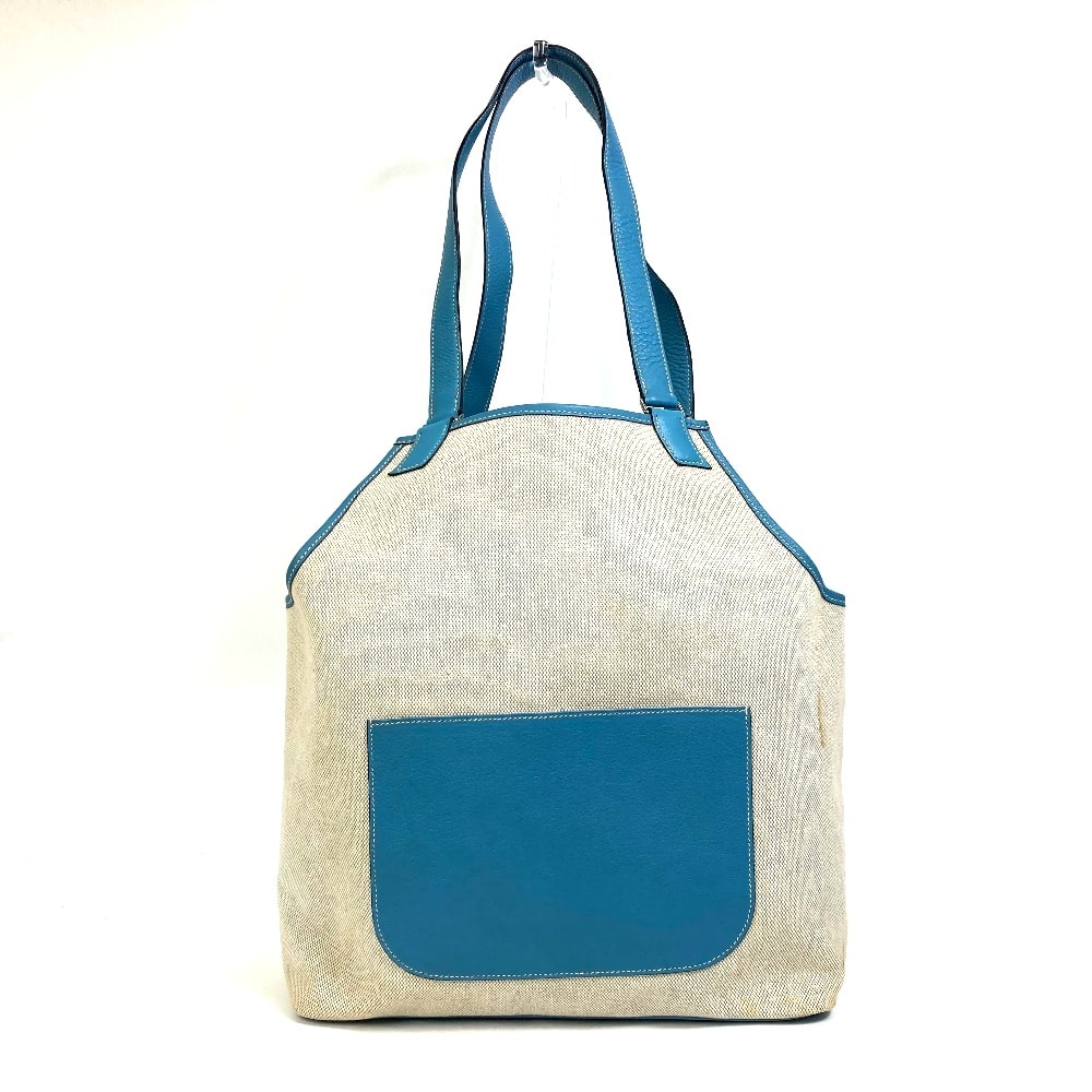 エルメス HERMES ジャルディニエ PM ショルダーバッグ 肩掛け カバン トートバッグ トワルアッシュ 見当たらず刻 ブルージーン ブルー