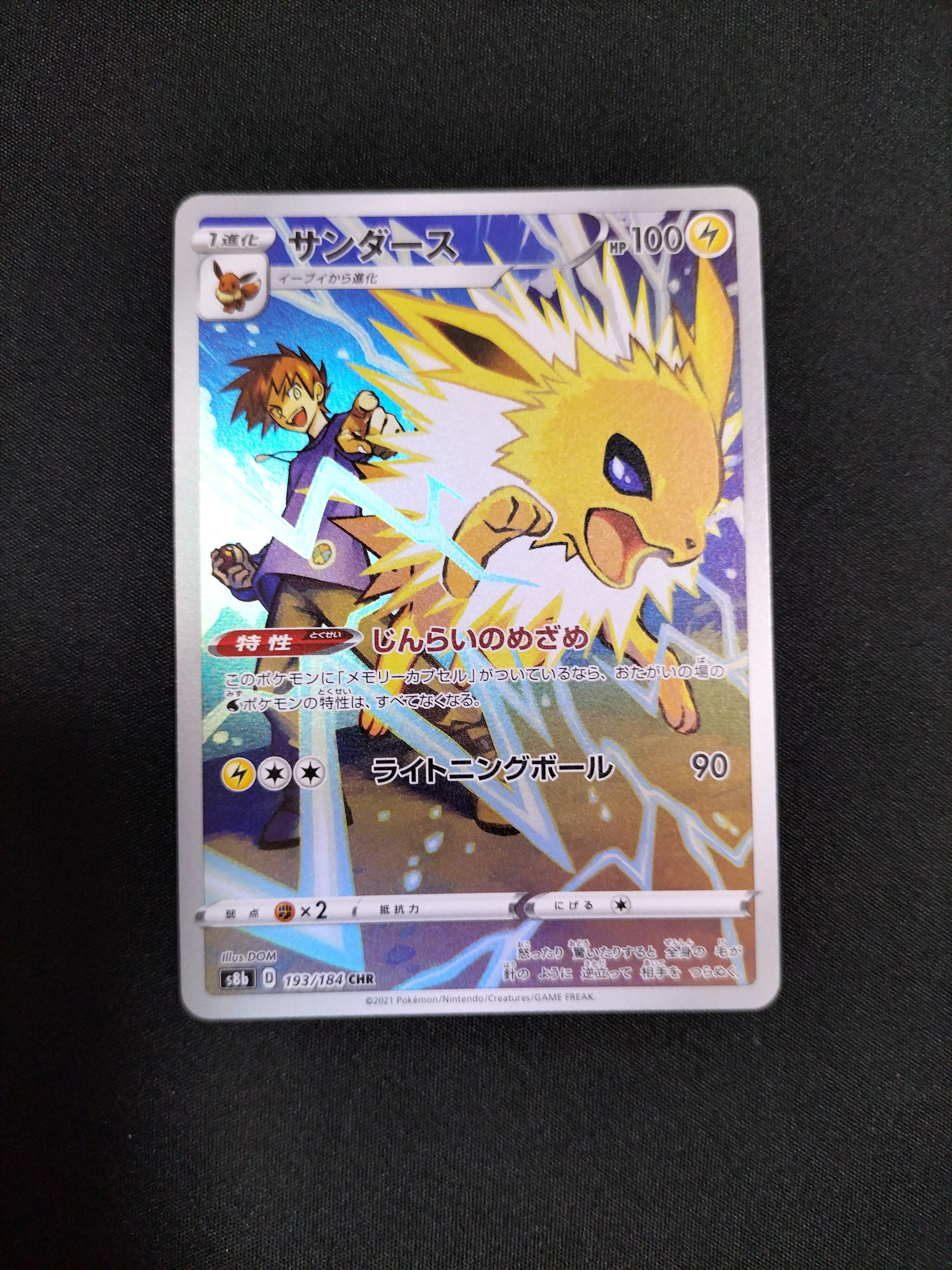 PSA10 サンダース CHR S8b VMAXクライマックス 193/184 PSA10】サンダース CHR S8b VMAXクライマックス 193/184 - メルカリ