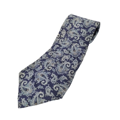 ペイズリー柄シルクネクタイ【1141732932357】