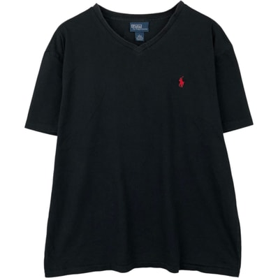 古着 ラルフローレン Ralph Lauren POLO by Ralph Lauren 半袖VネックTシャツ メンズL相当/eaa647817