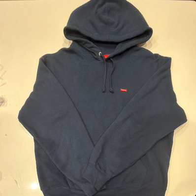 Supreme Small Box Hooded Sweatshirt "Navy" (24FW)