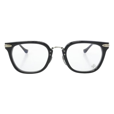 CHROME HEARTS クロムハーツ(原本無) メガネ 51□23-145 TITANASLUVR メタル テンプル 眼鏡 アイウェア 【極上美品】【中古】