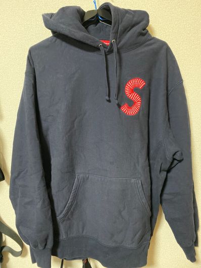 Supreme S Logo Hooded Sweatshirt "Navy" (20FW)