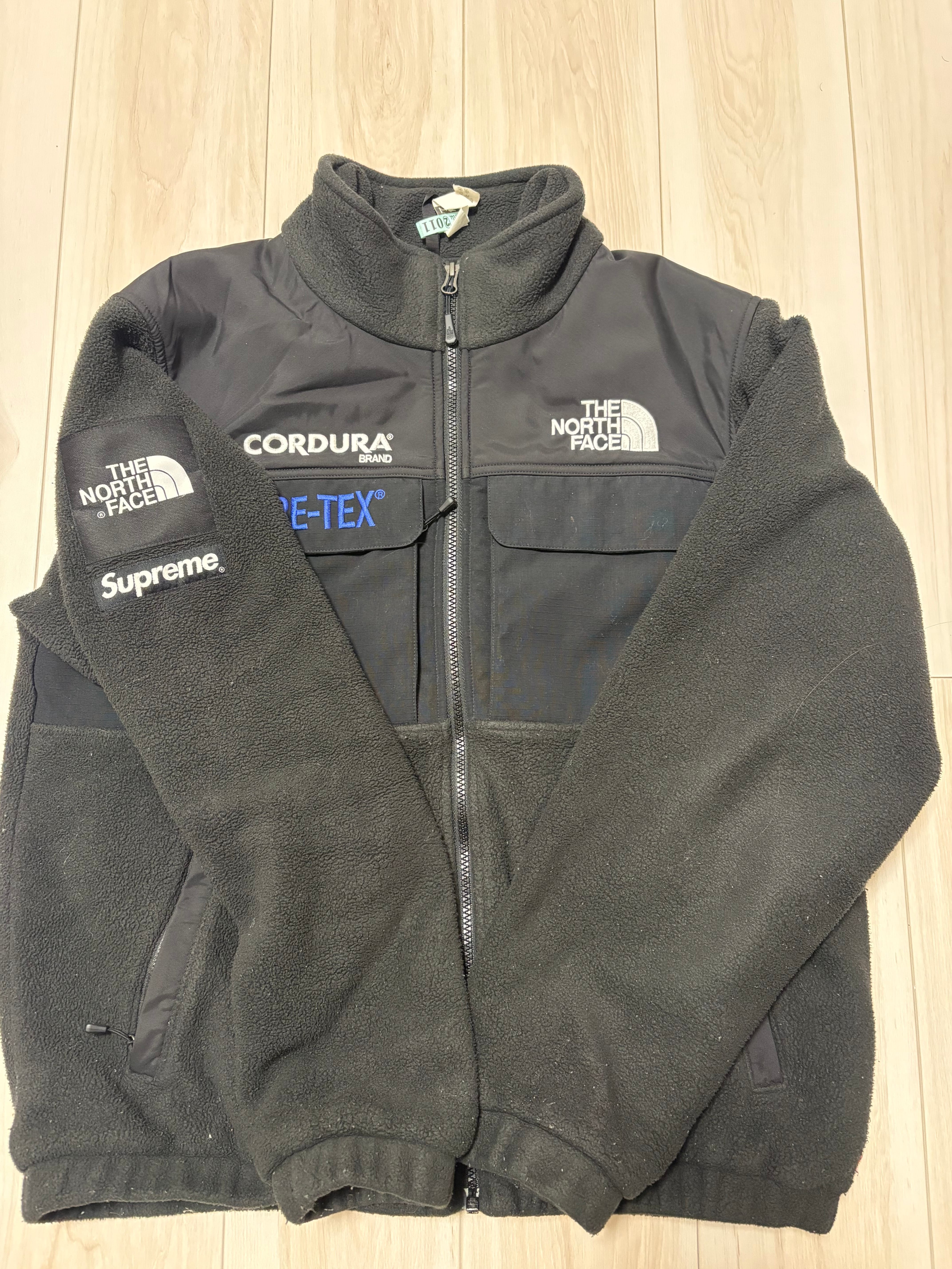 シュプリーム x ザノースフェイス エクスペディション フリース ジャケット "ブラック"