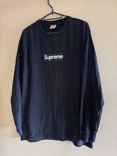 Supreme Box Logo L/S Tee "Navy"