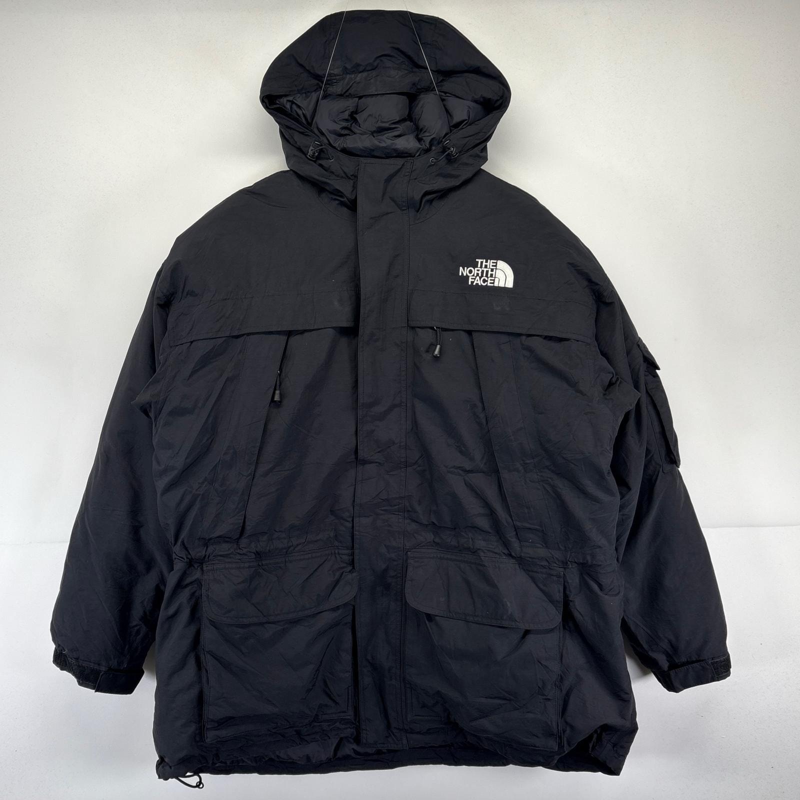 古着 ザ・ノースフェイス THE NORTH FACE マウンテンパーカー 大きいサイズ グースダウン マクマドパーカ アウトドア 2XL ブラック メンズ