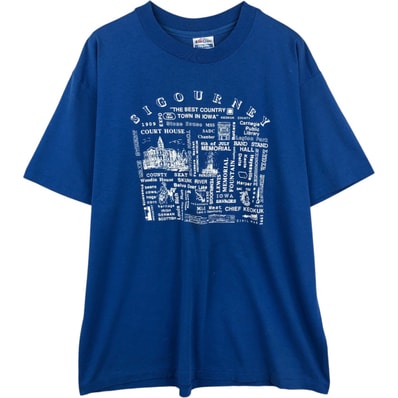 古着 80年代 ヘインズ Hanes Fifty-Fifty 青タグ スーベニアTシャツ USA製 メンズXL相当 ヴィンテージ/eaa648194