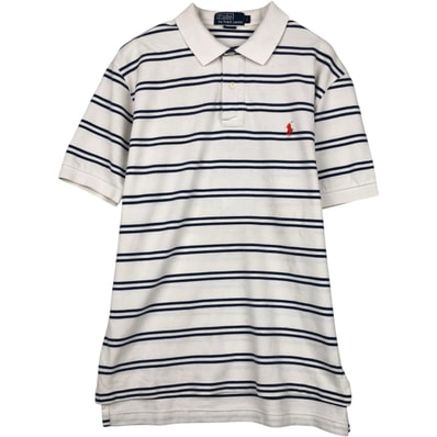 古着 ラルフローレン Ralph Lauren POLO by Ralph Lauren 半袖 ボーダー ポロシャツ メンズL相当/eaa635162