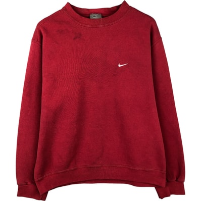 古着 ナイキ NIKE ワンポイントロゴスウェットシャツ トレーナー USA製 メンズM相当/eaa615576