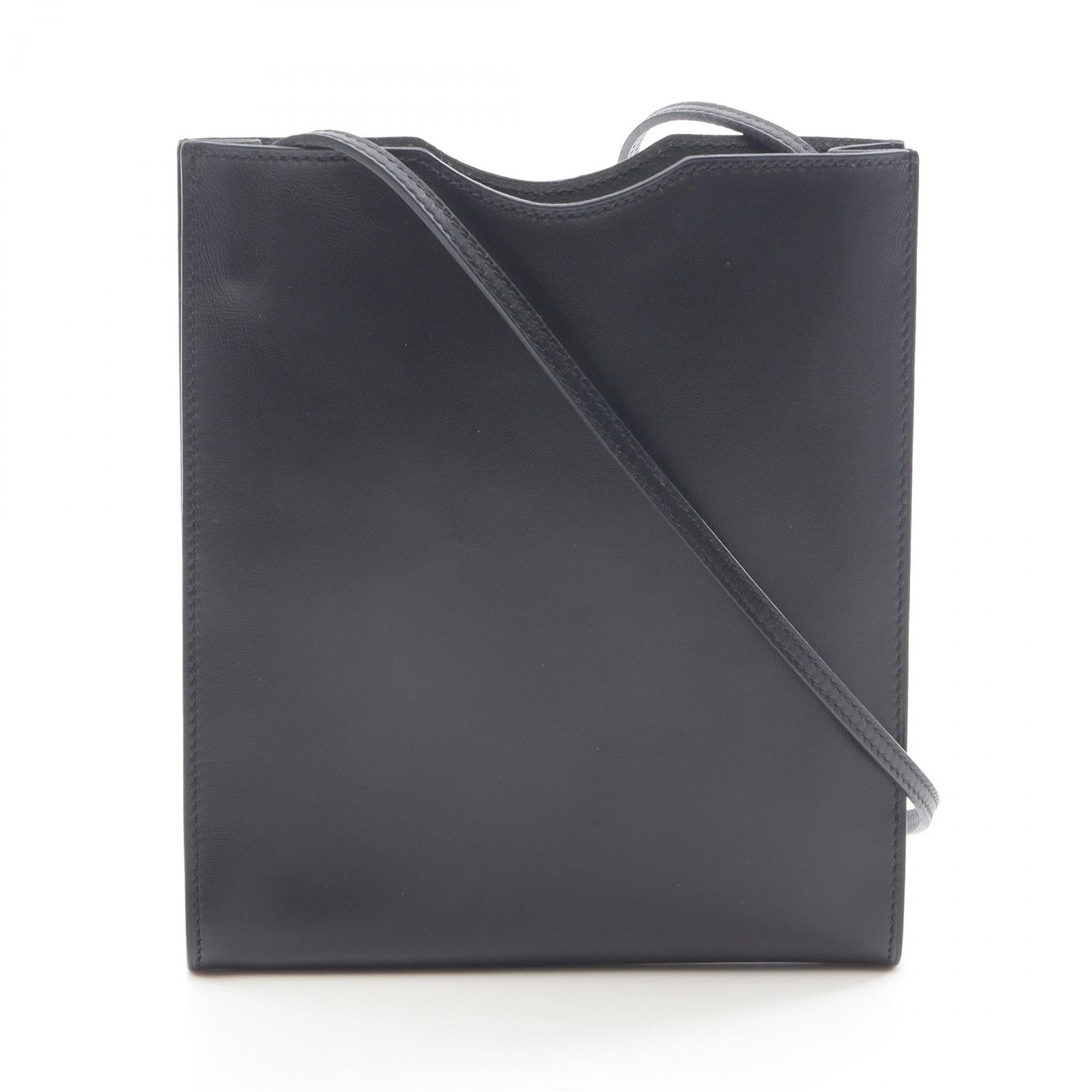 エルメス HERMES オニメトゥ ショルダーバッグ バッグ カーフ(牛革) ボックスカーフ □H刻印(2004年製造) レディース ブラック系 【中古】