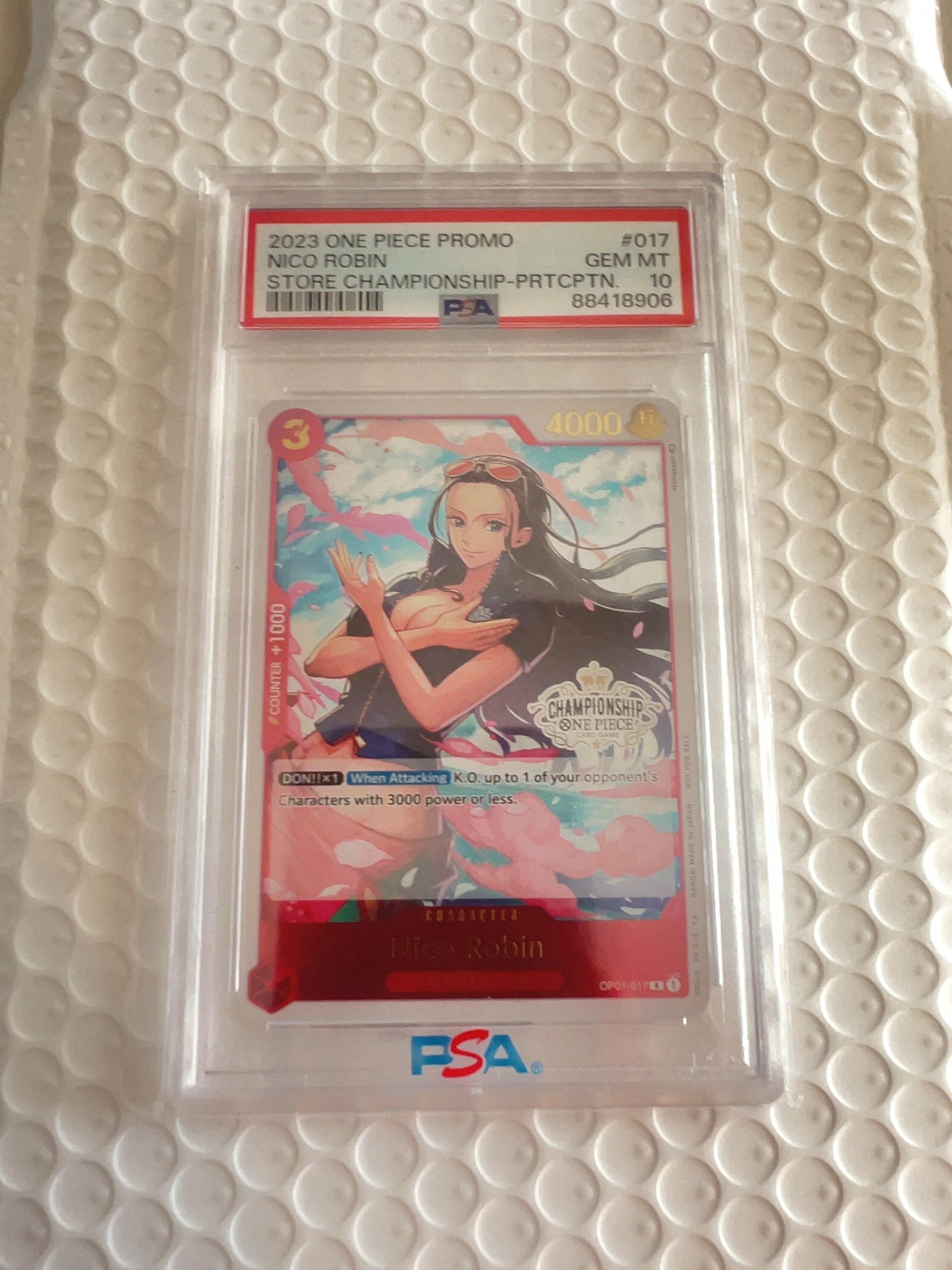 ニコ・ロビン R [OP01-017]【英語版】(プロモーションカード「チャンピオンシップ 2023 ストアチャンピオンシップ 参加パック vol.1」)