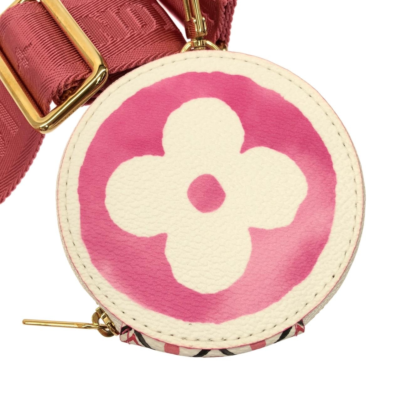 【未使用 保管品】 ルイヴィトン モノグラム フラワータイル 大判 タオル 箱付 B (目立った傷や汚れなし)】ルイヴィトン モノグラム フラワータイル