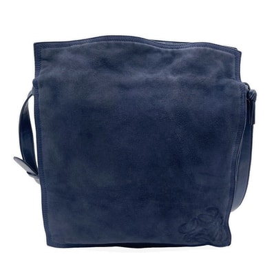 LOEWE ロエベ アナグラム ディアスキン オールド ヴィンテージ ショルダーバッグ
巾着 レザー ネイビー レディース
【中古】