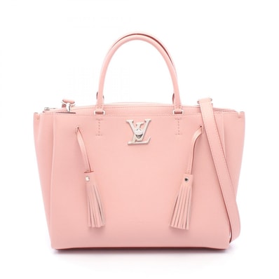 ルイ・ヴィトン LOUIS VUITTON ロックミート 2WAY ハンドバッグ バッグ レザー ローズプードル レディース ピンク系 M54572 【中古】