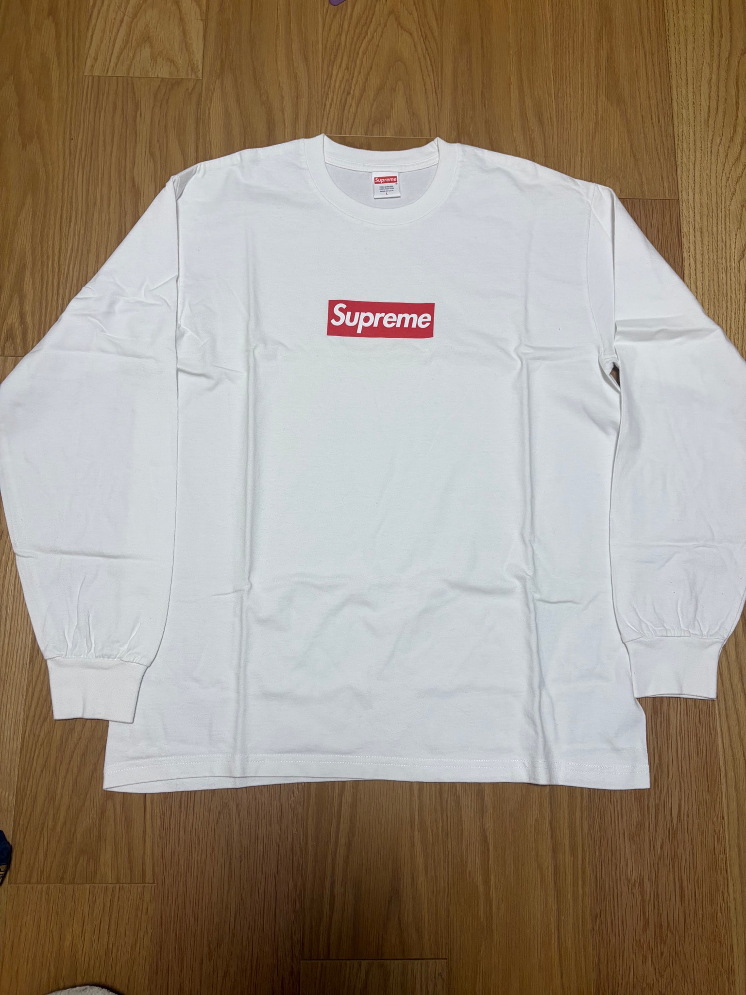 Supreme Box Logo L/S Tee "White"