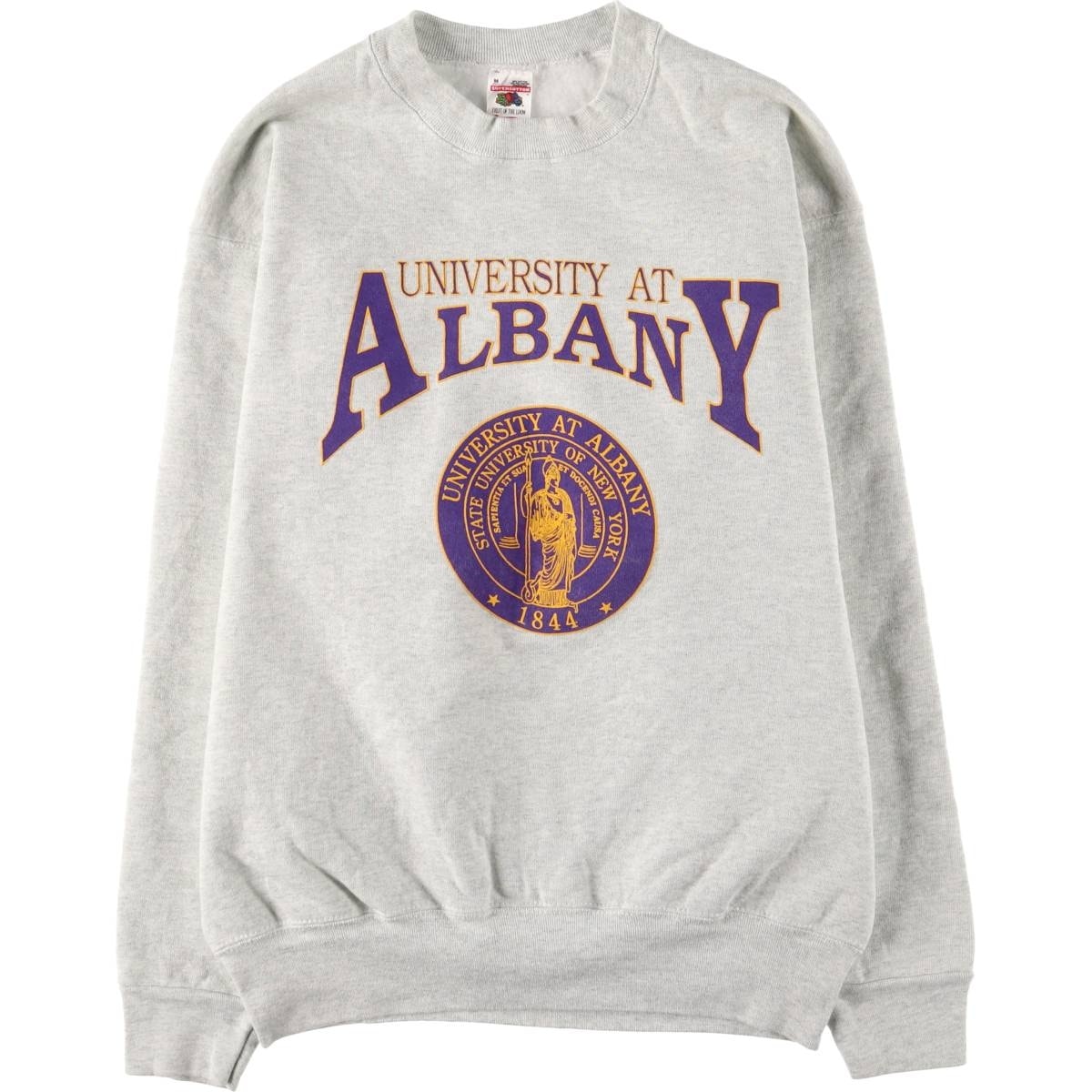 古着 90年代 フルーツオブザルーム FRUIT OF THE LOOM カレッジスウェットシャツ トレーナー USA製 メンズM相当 ヴィンテージ/eaa570862