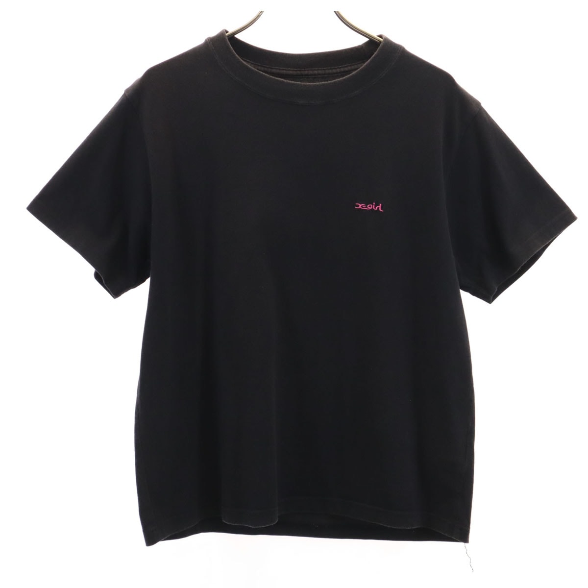 X-girl エックスガール バックプリント 半袖 Tシャツ M ブラック