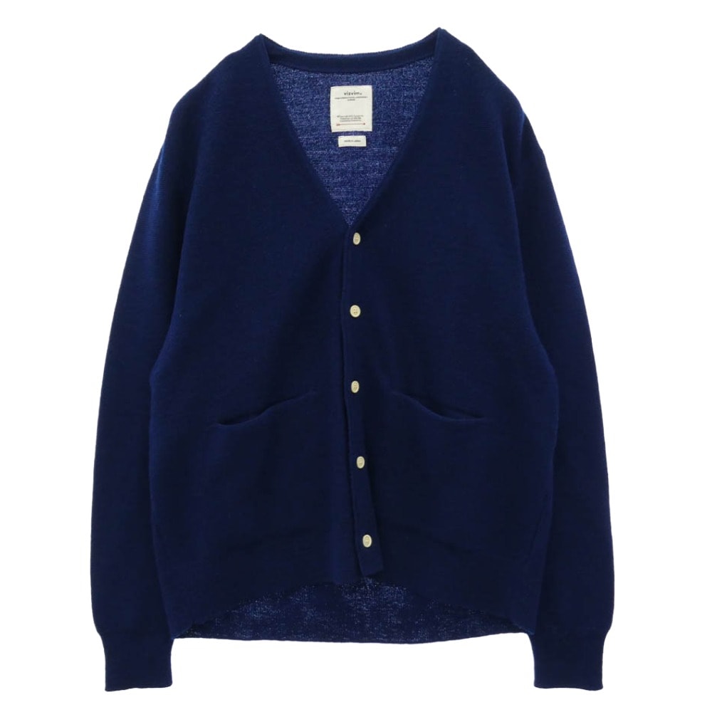 VISVIM ビズビム 26SS 0126105012003 SELMER CARDIGAN セルマー ニット カーディガン ネイビー系 1【中古】