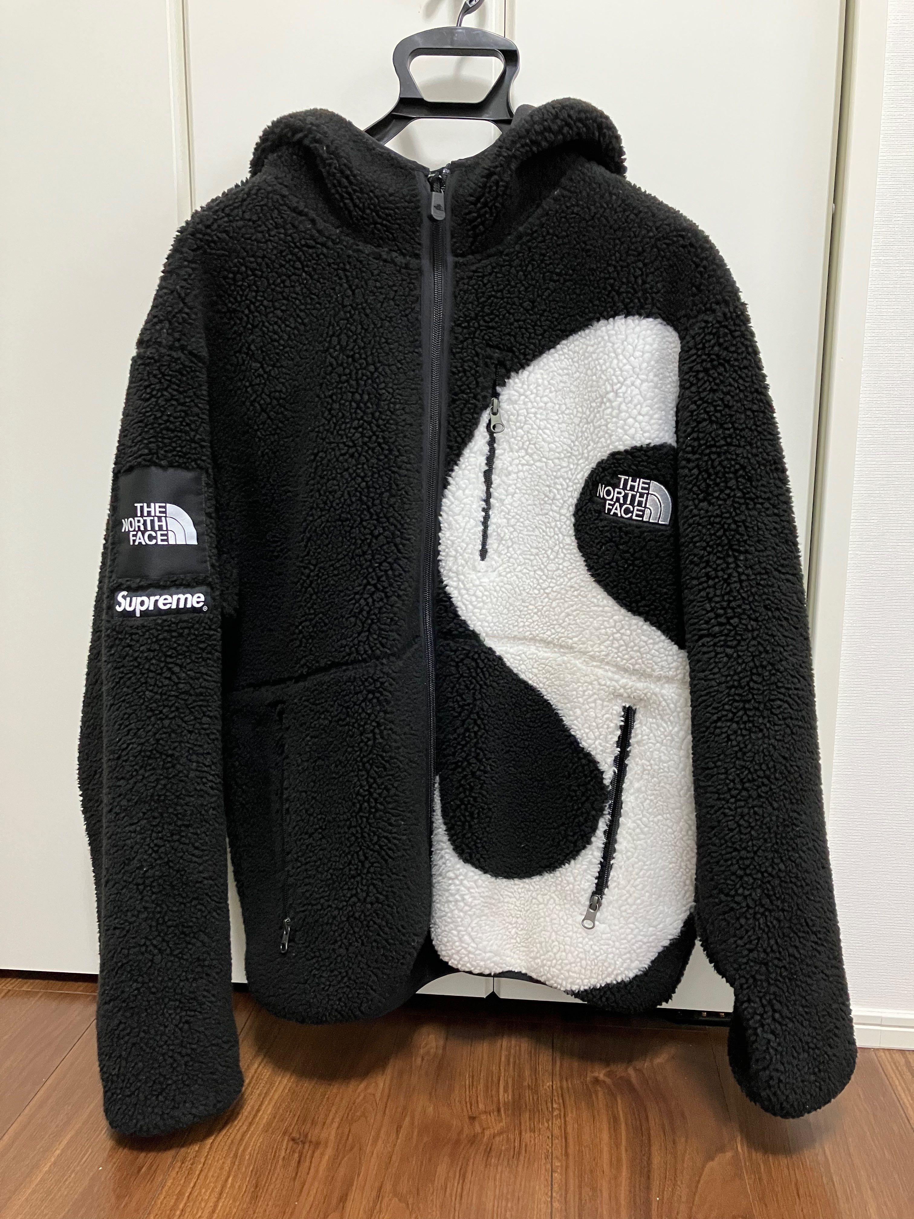Supreme x The North Face S Logo Hooded Fleece Jacket "Black"