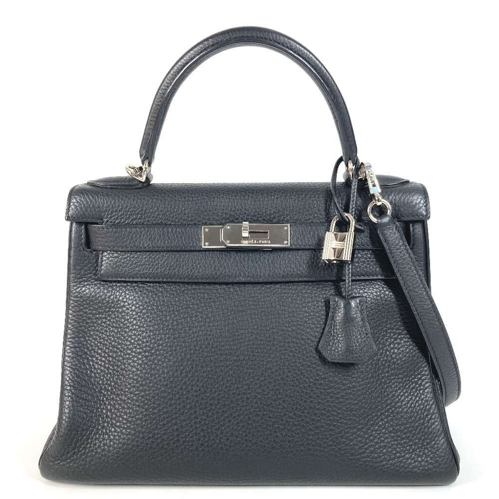エルメス HERMES ケリー28 ケリー 28 2WAYバッグ ショルダーバッグ 肩掛け ハンドバッグ トリヨンクレマンス I□刻 ブラック